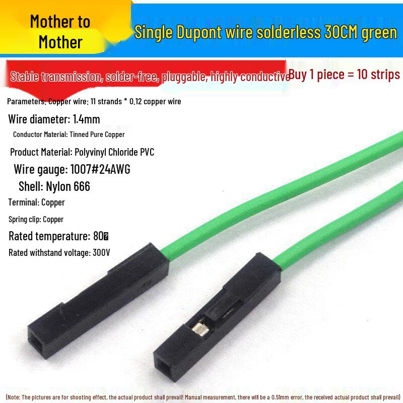 10/20/30CM Dupont Jumper Wires: Female to Female, Male to Female, Male to Male Pin Header Leads