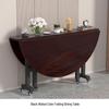 Round Folding Dining Table for Small Apartments: Multifunctional, Extra Thick, Movable, Ideal for Living Room.