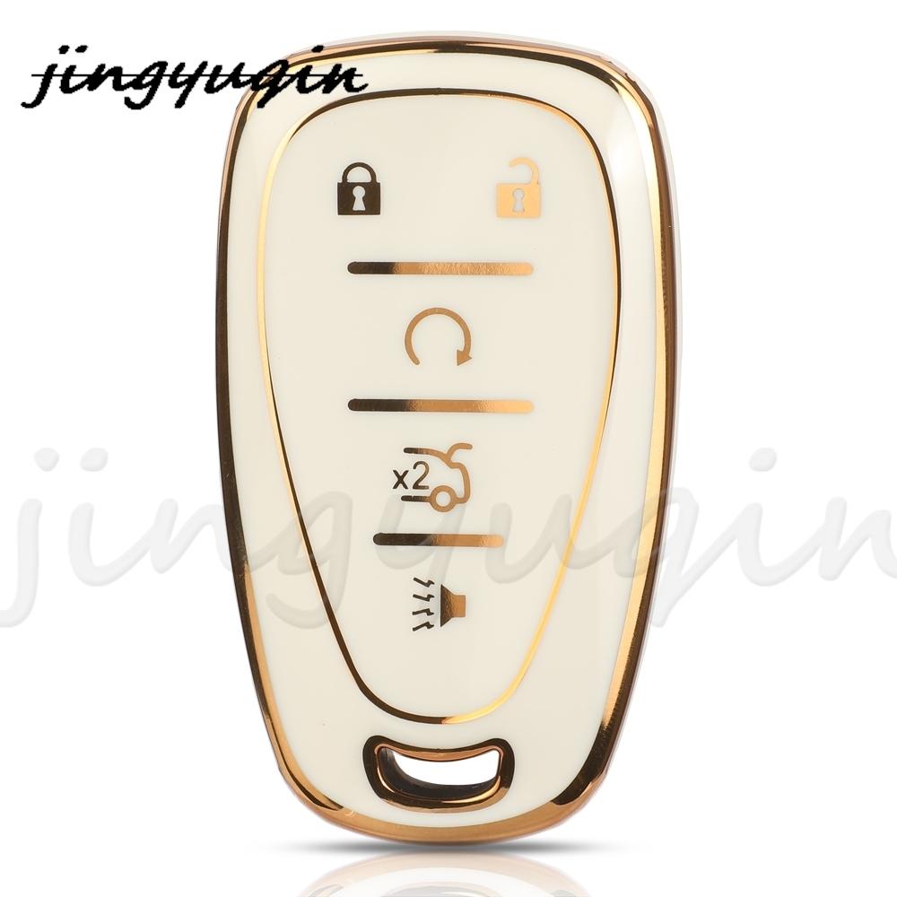 Jyq Tpu Auto Remote Car Key Case For Chevrolet Chevy Camaro Cruze Malibu Equinox Onix Spark Equinox Sonic Volt Protect Shell