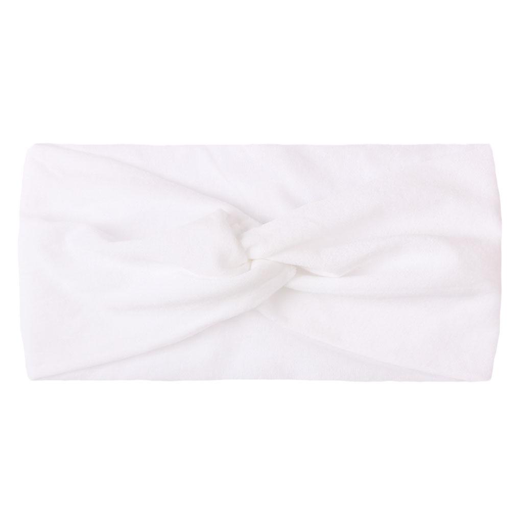Children's Solid Color Knotted Nylon Headbands: 28 Colors Available