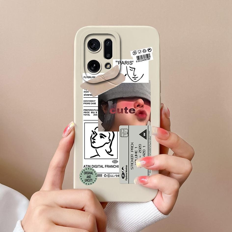 För OPPO K3 K5 K7 K7X K9X K10 Pro Neo 9 Skal Omslag Mode Pojke Flicka Flytande Matt Mjukt Silikon Skärmskydd Anti Dropp Skal För OPPO Stötfångare