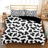Black And White Milk Pattern Bedding Set Simple Style Soft And Comfortable Duvet Cover Set 2/3-Piece Children's Duvet Cover Set