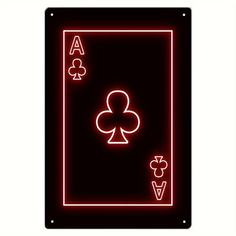 Playing Cards Poster Metal Sign 20x30cm Wall Art