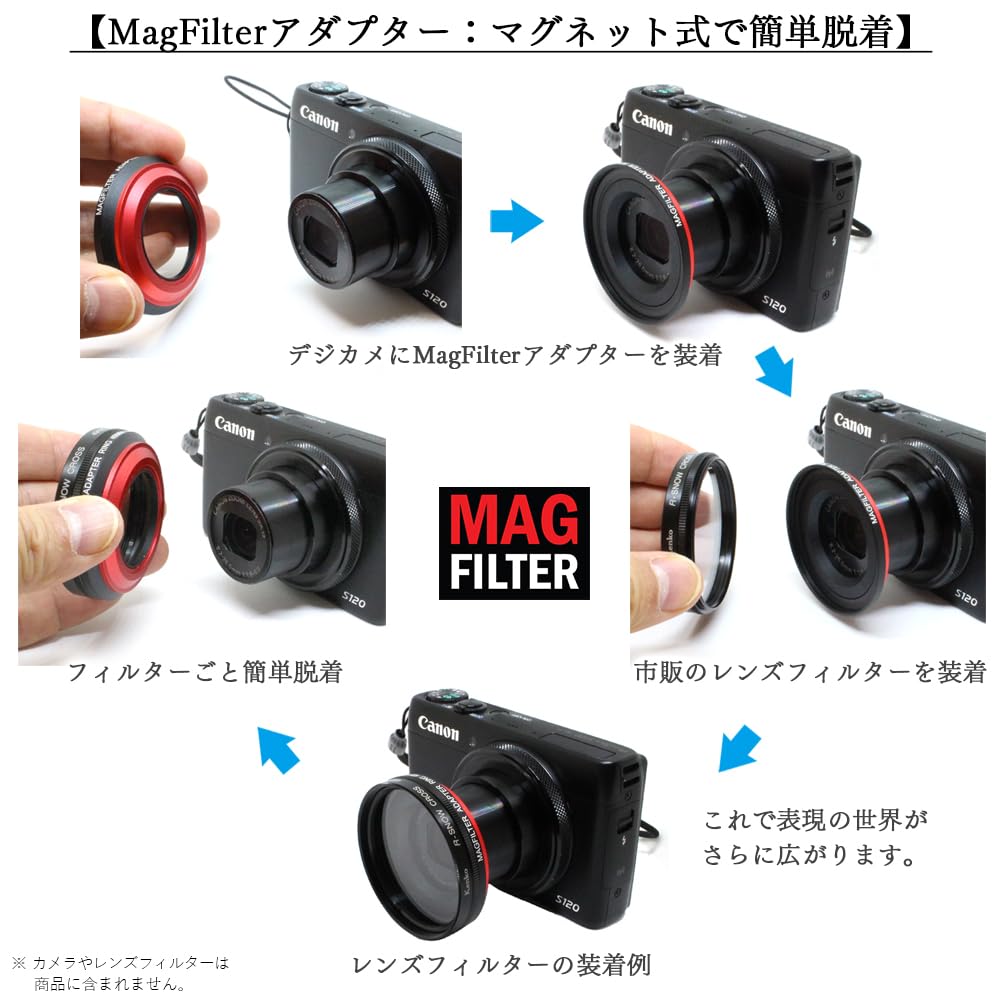 52mm Carry Speed MagFilter Filter Adapter for Compact Digital Cameras Instruction 52mm [Japanese Manual/Warranty Included]