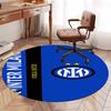 Tappeto Rotondo Stampato Inter Milan Tappeto per Sedia Tappeto per Area Tappeto per Ingresso Zerbini, per Sedia da Ufficio Soggiorno Camera da Letto Cucina.