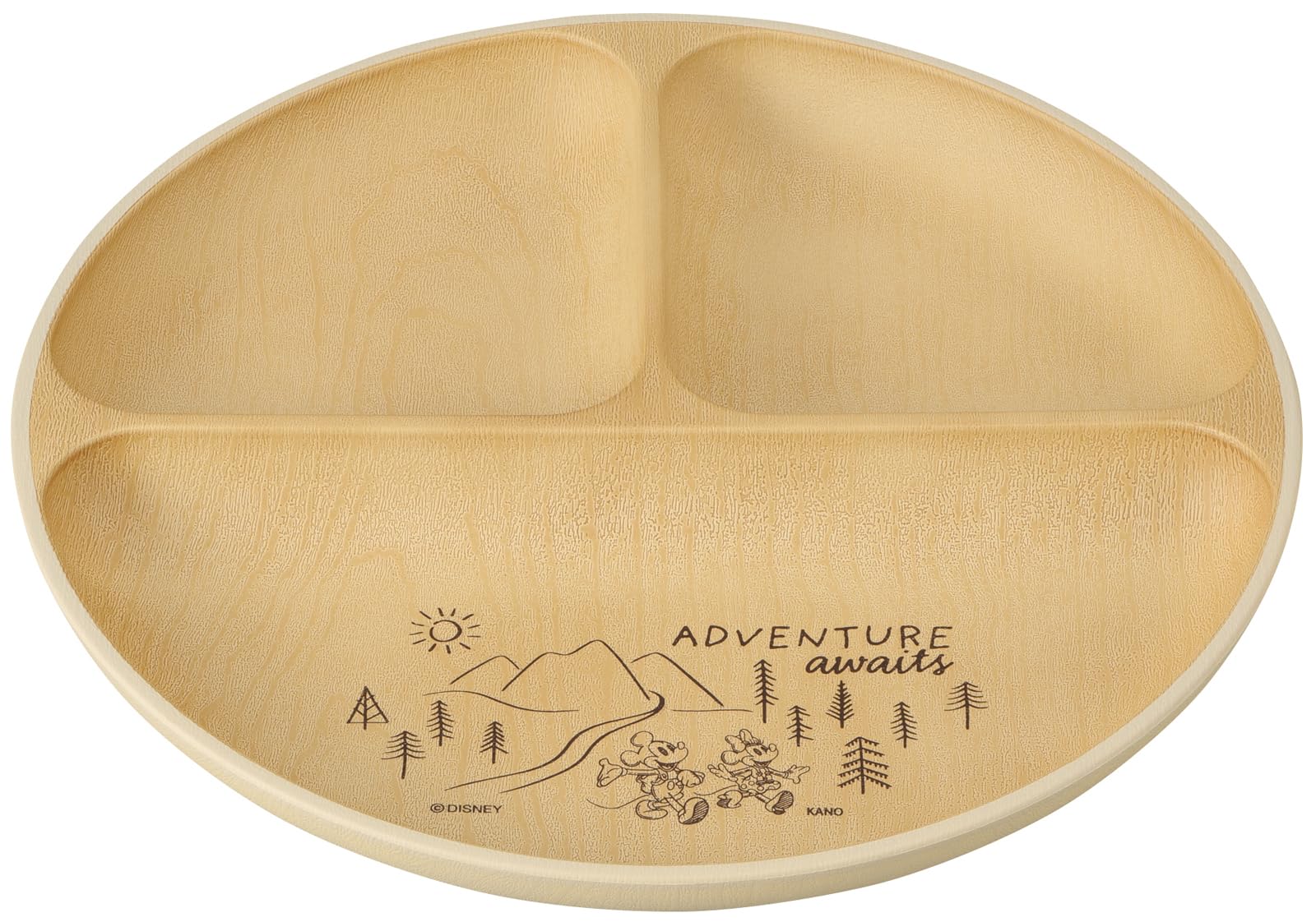 

Kano Disney Mickey Adventure Antibacterial Lunch 25cm 74451 Plate, Diameter, Ivory, слоновая кость