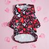 Lustiges Herz-Shirt Valentinstag Haustier Hund Hoodies Niedliches Welpenkostüm Kleidung für Kleine Mittelgroße Hunde Katzen Haustiere