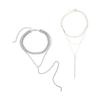 Fashionable Crystal Chain Long Necklace Classy Crystal Chain Choker Necklace Elegant Wedding Neckchain Jewelry for Women