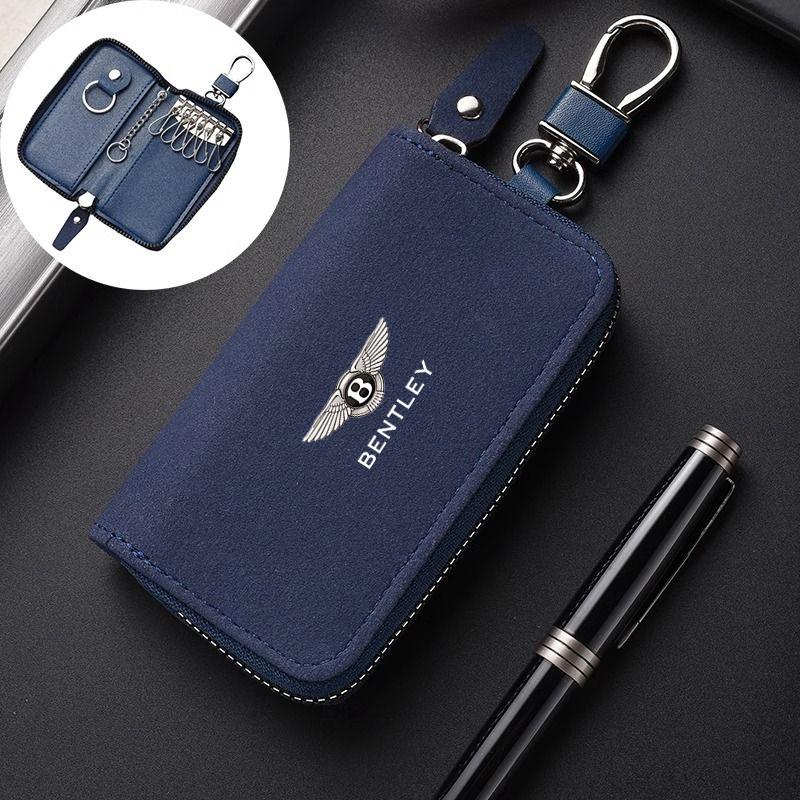 Genuine Car Key Bag Keychain Ultar-large Caoacity Storage Box for New Bentley Flying Spur Continental GT Bentayga Mulsanne HL1