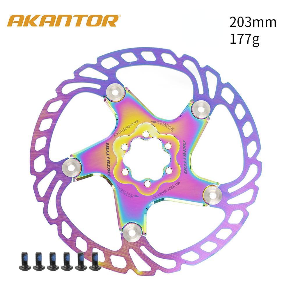 Akantor MTB Fahrradbremsscheiben 160/180/203 mm Scheibenbremsen Rotor Straße Mountainbike Bremsscheibe Schwimmende Rotoren Fahrrad