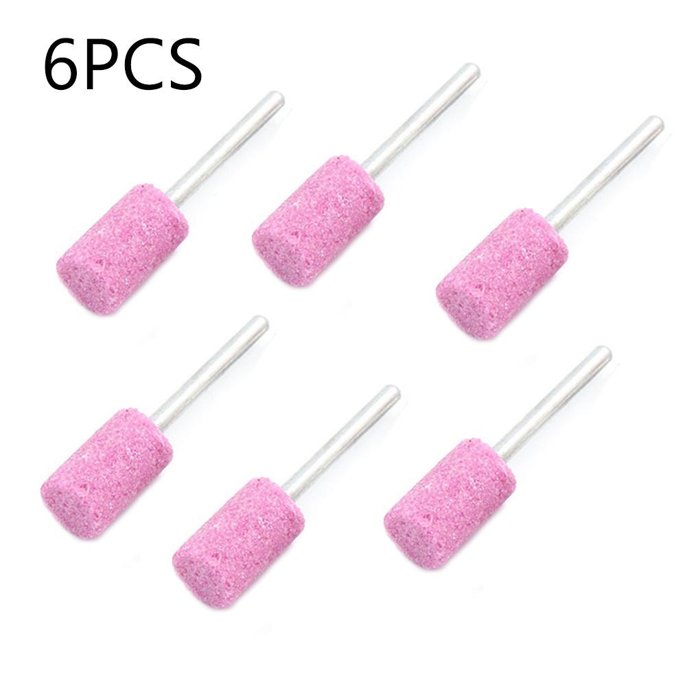 High quality Abrasive Mounted Stone Rotary Tool 10mm Grinding head Polishing 3mm Shank 6PCS Abrasive Mounted Grind Stone