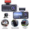New 2/3 Cameras 1080P Car Driving Recorder 3-channel Car DVR Black Box Night Vision Video Recorder Hidden Recorder Rear View Camera