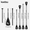 KOETSU Adjustable Aluminum Alloy Paddle for SUP Board and Kayak - Convertible Single/Double Head Oar for Water Sports,