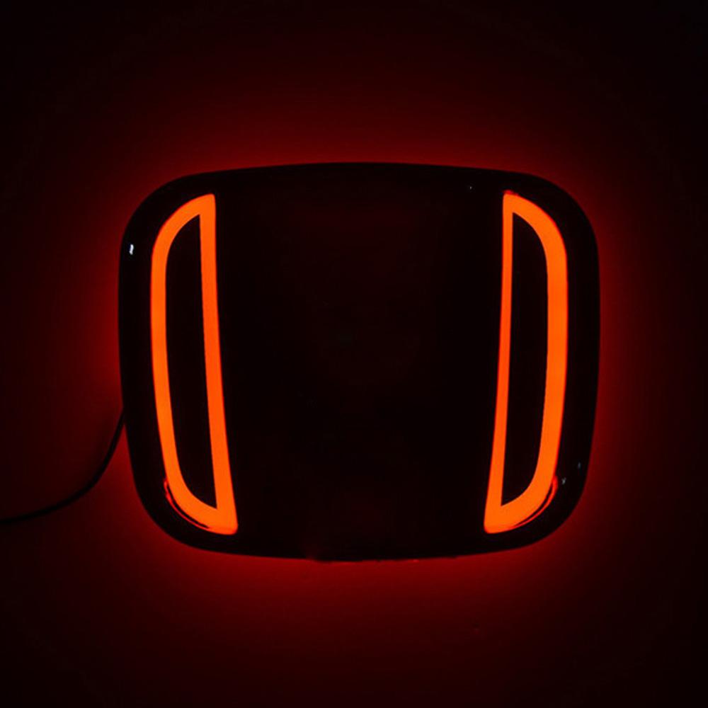 9.8cmX8cm 5D Red For Honda Badge Light 5D Honda Trunk Light LED Rear Light For Honda Odyssey Civic Accord Fit CRV Car Styling