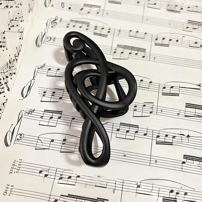 Fashion Leopard Mobius Strip Shape Hair Claw Clip For Women Large Size Barrettes Musical Note Hairpin Ponytail Hair Accessories