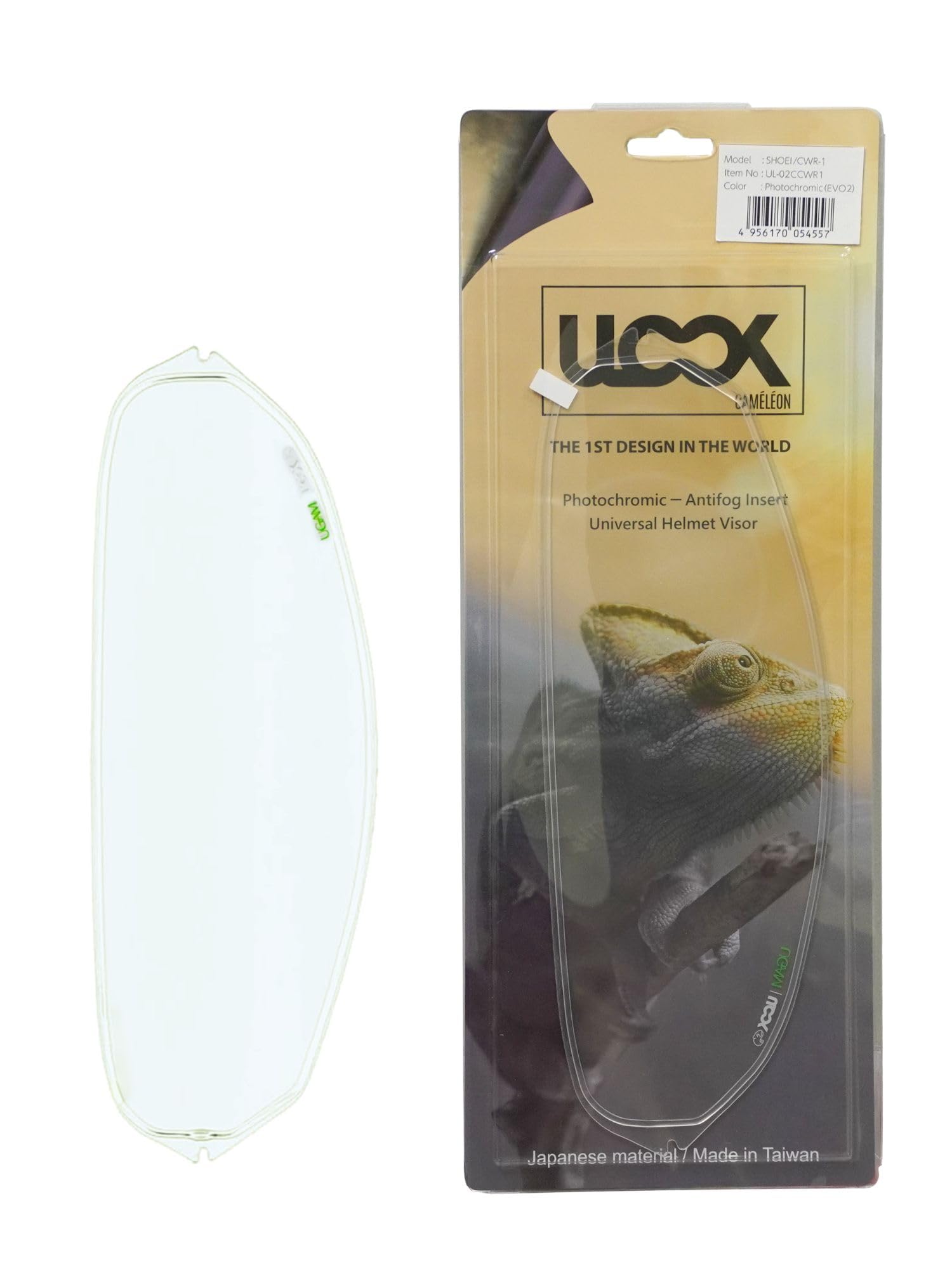 [Mitsuba Sankowa] Anti-fog Pinlock Sheet for Motorcycle SHOEI Helmet ULOOK CWR-1 (Photochromic EVO2 UL-02CCWR1)