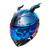 2PCS Motorcycle Helmet Devil's Horns Style Decoration Motorbike Helmet Accessories Stickers Cosplay Styling with Sucker Helmet Communication 7