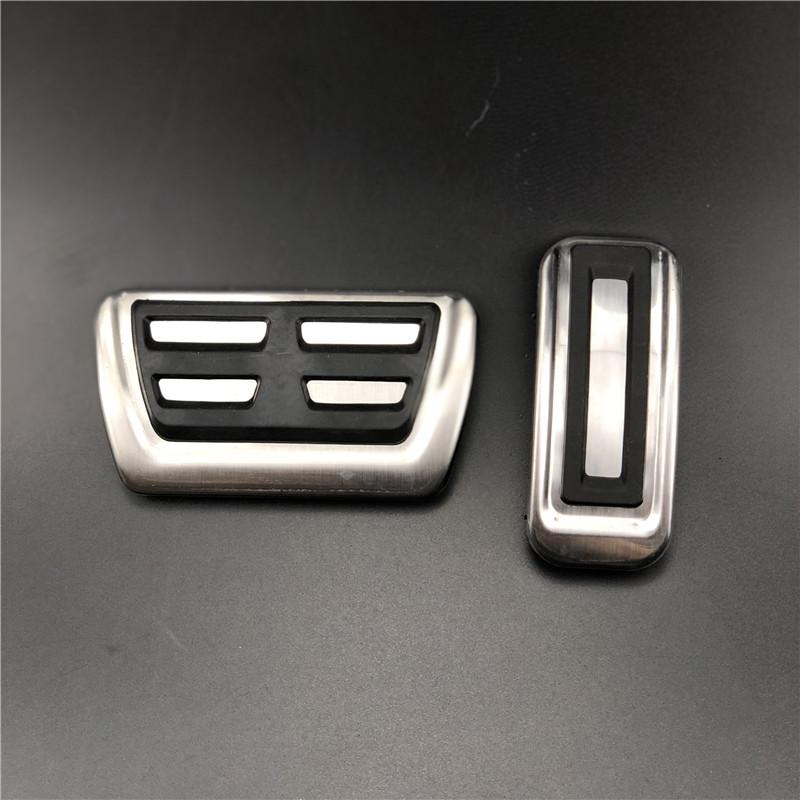 Нержавеющая сталь БЕЗ СВЕРЛЕНИЯ Автомобильный стайлинг Чехол-накладка на педаль газа, тормоза, сцепления для Mazda 3 M3 Mazda 6 M6 2003-2013 AT 2pcs