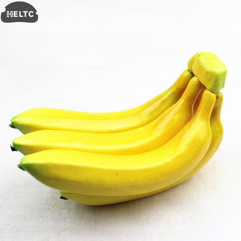1PCS Plastic Artificial Banana Decorative Plastic Fake Fruit Realistic Display Simulated Banana For Wedding Christmas Decor