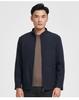 Solid color casual stand up collar windproof jacket 22235M0722