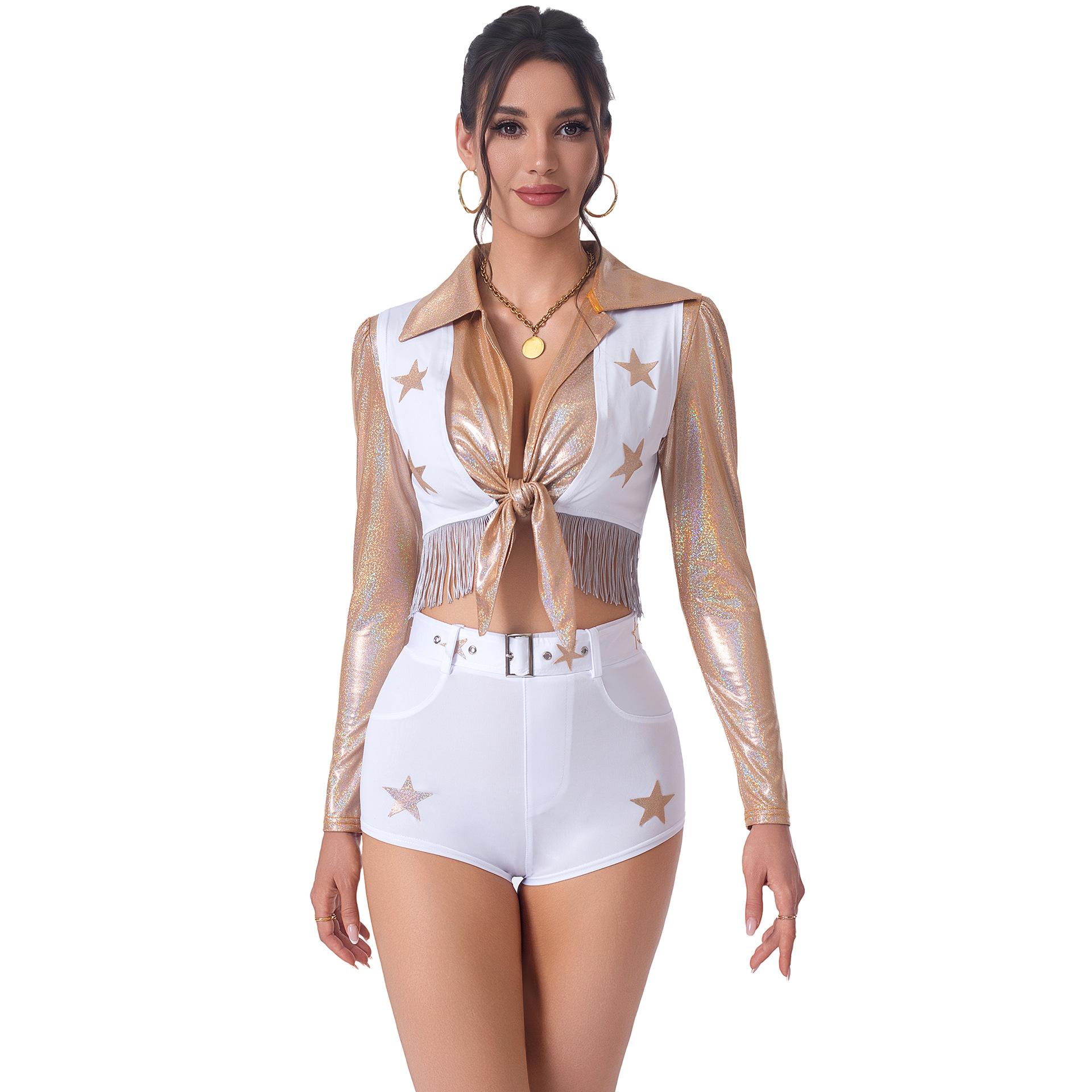 

Soccer Baby Sexy Cheerleading Uniform, Lala Uniform, Halloween Costume XL золотий