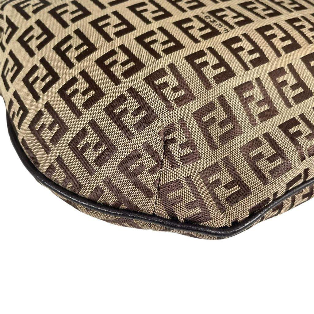 FENDI Zucchino Handbag beige Women used