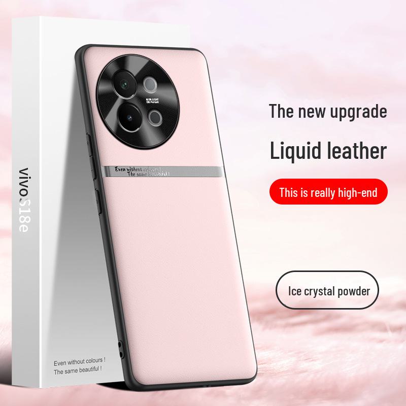 Liquid Leather Protective Case for Vivo S18e, Anti-fall and Anti-fouling. Ships As One Piece.