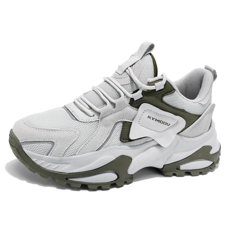 Autumn Men's Casual Fashion Sports Shoes   Four Seasons Breathable Thick Sole Anti Slip Wear-resistant Leisure Sports Shoes