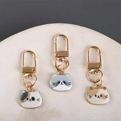 Hook Little Cat Small Keychain Keyring  Key Chain   U Disk Decor