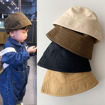 4 Colors Cotton Bucket Hats Unisex Sunscreen Panama Hat  Outdoor Women/Baby Fisherman Hat