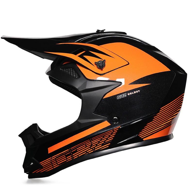 Offroad-Motorradhelm Herren Damen ABS Integralhelm Dirt Bike Große Größe Belüftet Trail Riding