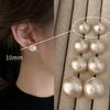 2025 Retro Niche Design Cotton Pearl Earrings for Women - Elegant Spring & Autumn Jewelry