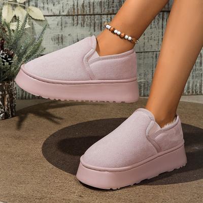 Mode Frauen Stiefel Outdoor Pelz Anti Skid Haus Baumwolle Schuhe für Frauen 2024 Neue Winter Warme Flauschige Stiefeletten Frauen Zapatos de Mujer