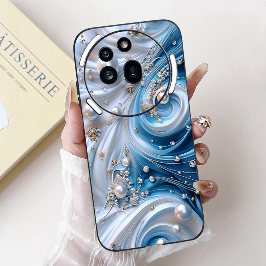 Fashion Painting Phone Case For Nothing Phone (3a) Pro Black Silicone Soft Cover For Nothing Phone3a 3a Pro Cases Bumpers
