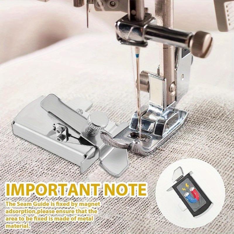 Magnetic Seam Guide for Sewing Machine Multifunctional Ruler Hemmer Seam Guide Sewing Ruler Universal Sewing Machine Attachments