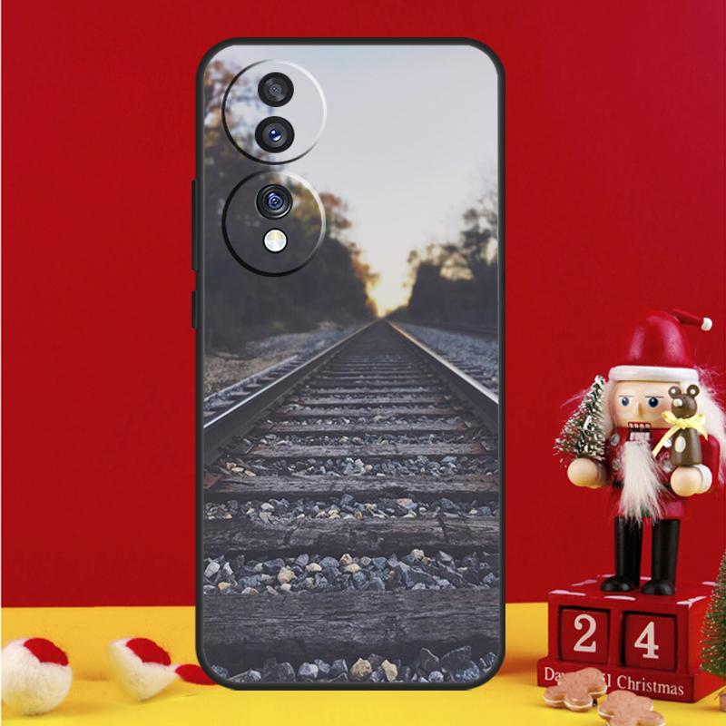 

Чехол-накладка с рисунком железнодорожных путей и солнца для Honor Magic 5 6 7 8 Pro Honor 200 400 50 70 90 Lite X8b X8c X9a X9b X9c Win RT Honor 50