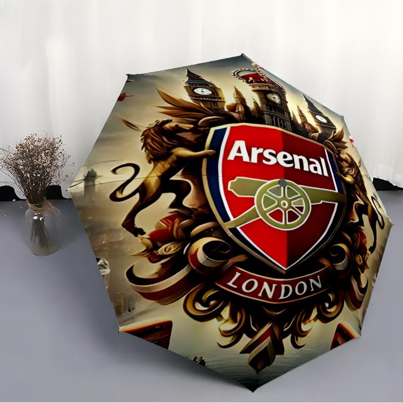 1pc A-Arsenal4 Umbrella, Sun Protection, And UV Shielding. It Has Eight Sturdy Ribs for Outdoor Use And Perfect As a Holiday Gift