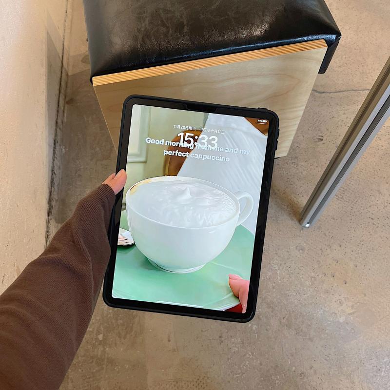 Translucent Integrated Stand Case for Apple iPad Air - Acrylic Creative Waterproof Shockproof Wear-resistant Cover for iPad Air/iPad mini/iPad Pro