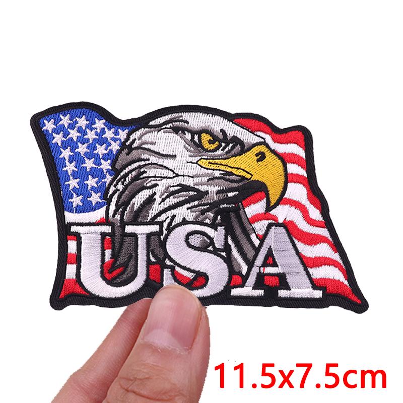 New America's 250th Anniversary Embroidered Patches DIY Iron On Patches For Clothing Statue Of Liberty Flag Eagle Patch Armband