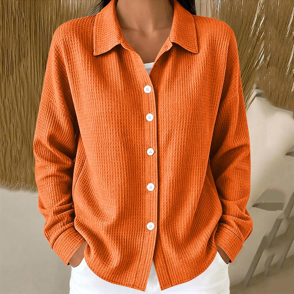 Women's Casual Knit Cardigan Button Front Lapel Collar Lightweight Outerwear