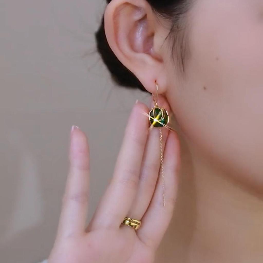 D Lehký Luxus 925 Stříbrné Vláknové Náušnice: Elegantní, špičkový design pro ženy, trend 2022