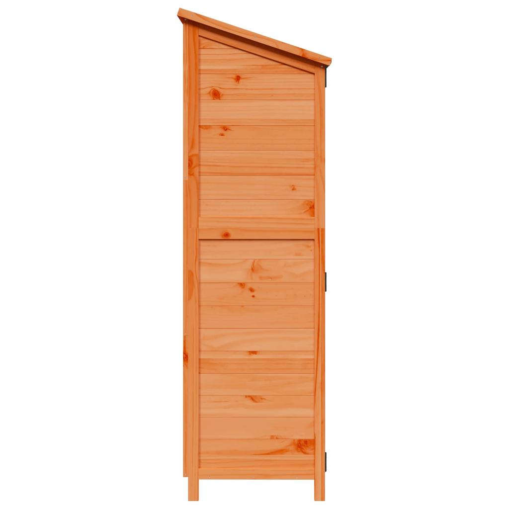 Garden Shed Brown 106.5 x 56 x 176 cm Solid Spruce Wood