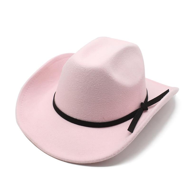 Summer Wool Felt Fedora Hat With Wide Brim Breathable Sunshade For Women And Men
