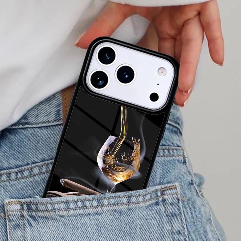 Smoking Cigar Phone Case for iPhone 17ProMax 12 13 14 15 16e 17 Pro Max Plus Air Cover