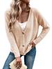 2023 European & American Women's Autumn/Winter Simple Button-Up Cardigan Sweater Coat