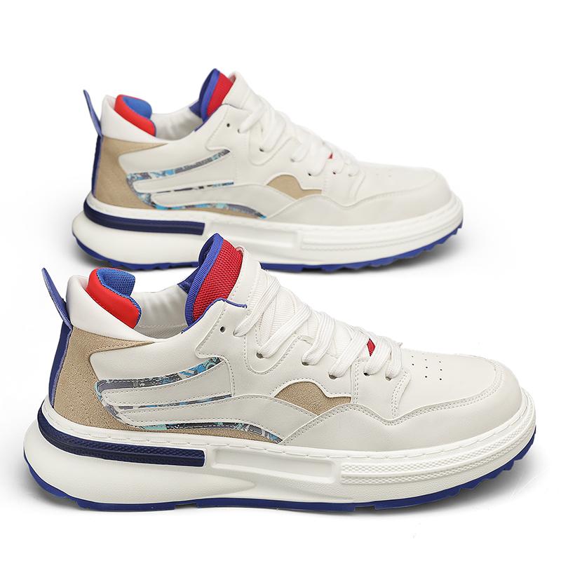 

Original Design Board Men s High-Top Breathable Shoes Thick Bottom Casual Sports Sneakers Fashionable Shoes For Male Students 39