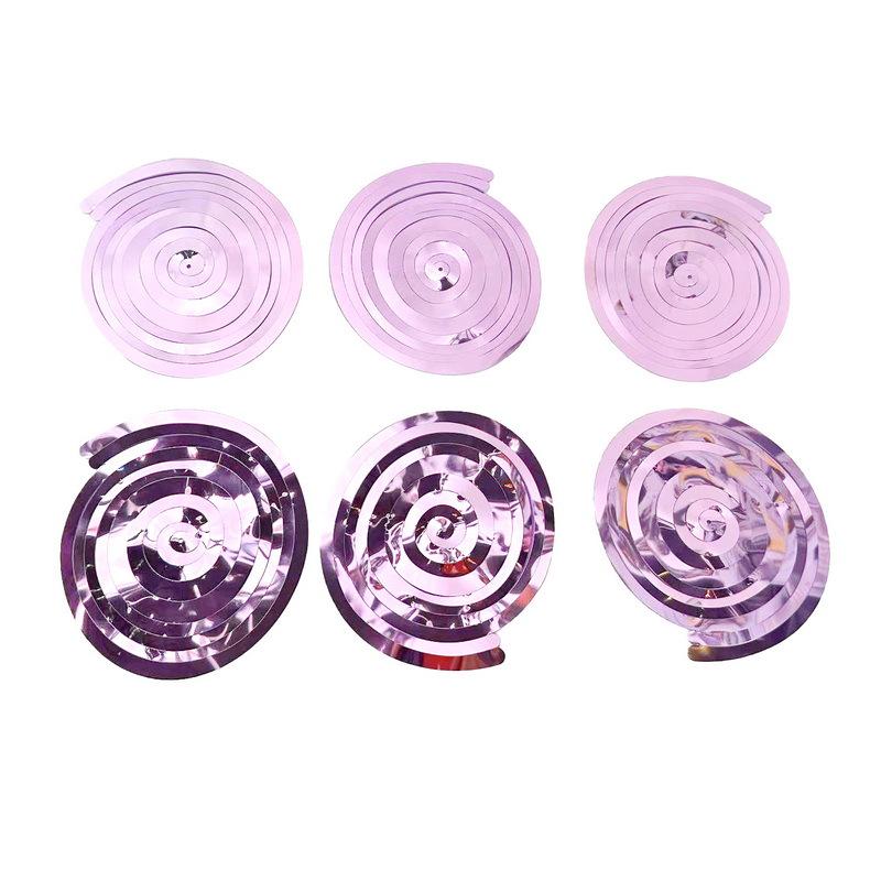 Festival & Birthday Swirl Ceiling Decorations: Hanging PVC Ornament for Windows, Corridors, and More.