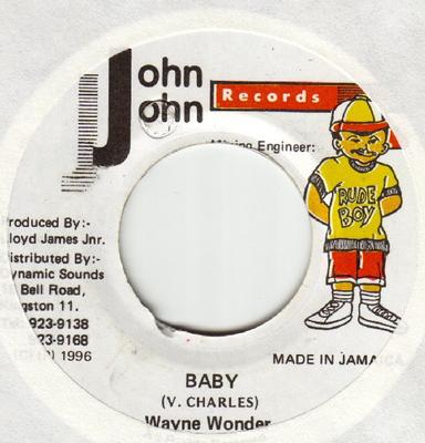 7inch Record WAYNE WONDER - Baby NONE John John Recor 1996 Jamaica Reggae, Ska & Dub Used