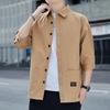 Large Size Retro Workwear Men's Shirt Spring and Autumn Long-sleeved Shirt Loose Casual Men's Spring Jacket