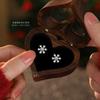 E173 -S925 Sterling Silver Snowflake Series Earrings for Women Fashionable Light Luxury Design Christmas Jewelry Gift